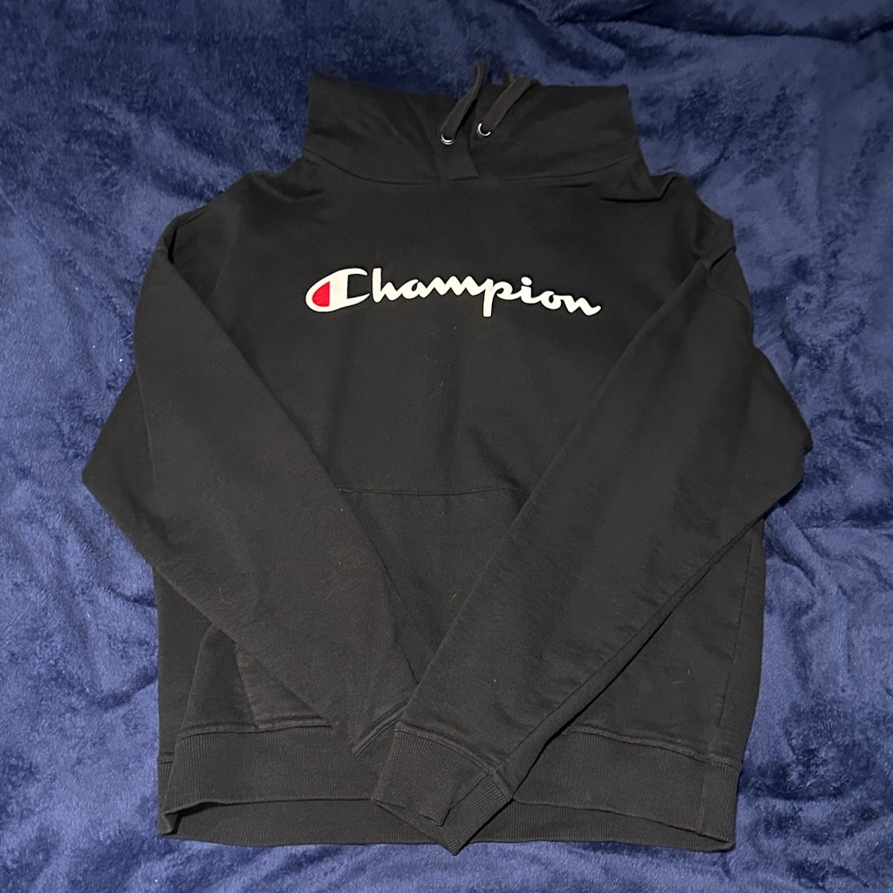 Champion Black Turtleneck Sweater for Men